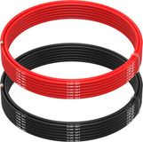 MMOBIEL 16 AWG Siliconen Elektrische Draad - 16 Gauge (1,31mm²) Vertinde Koperkabel - 2 Aparte Draden Rood & Zwart Elk 5 m voor RC, Drones, 3D Printers, Batterijen, Luidsprekerdraden, Led Strips