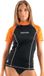 Seac T-Sun Short Rashguard Dames Zwart/Oranje XS