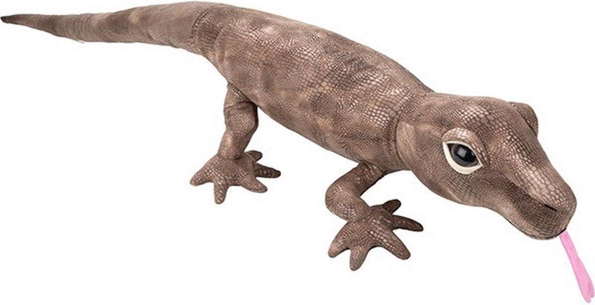 Nature Planet Pluche knuffel Komodo Varaan 110 cm - Dieren knuffelbeesten voor kinderen of decoratie
