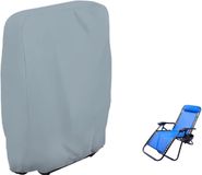 Merkloos / Sans marque Waterdichte Stoelhoes - Beschermhoes Tuinmeubelen - Grijs - 71x20/34x110cm