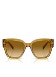 Versace 0VE4437U 54 53472L zonnebril, uniseks, volwassenen, meerkleurig