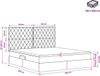 vidaXL Opslag bed met matras Donkerblauw 180 x 200 cm Fluweel