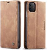 Caseme Luxe bookcase geschikt voor Apple iPhone 11 - bruin