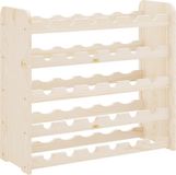 vidaXL Wijnrek 67,5x25x60 cm massief grenenhout