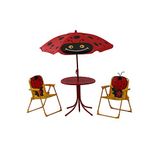 Siena Garden Kinderzitgroep Marie, cm, frame: staal, rood, oppervlak: polyester in groen
