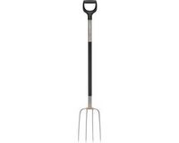 Fiskars Fourche à compost ergonomique - Fourche de jardin - 136 cm
