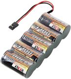 Reely NiMH accupack 6 V 3700 mAh Aantal cellen: 5 Sub-C Side by Side JR