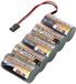 Reely NiMH accupack 6 V 3700 mAh Aantal cellen: 5 Sub-C Side by Side JR