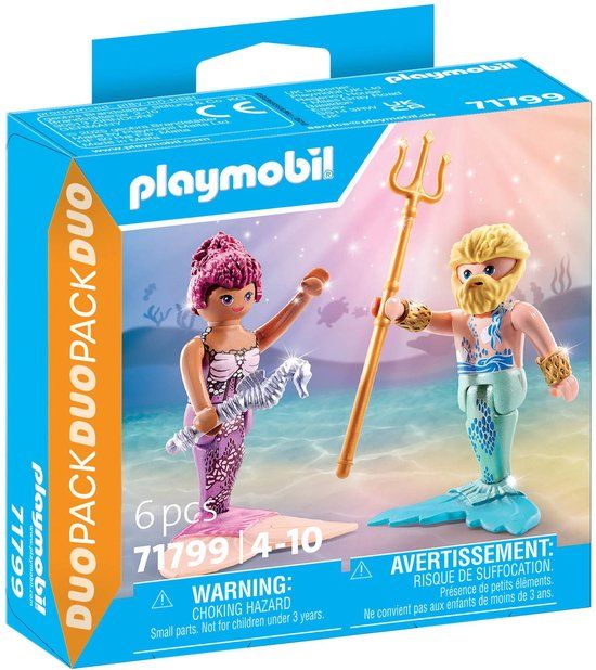PLAYMOBIL DuoPacks Zeemeermin en Triton 71799