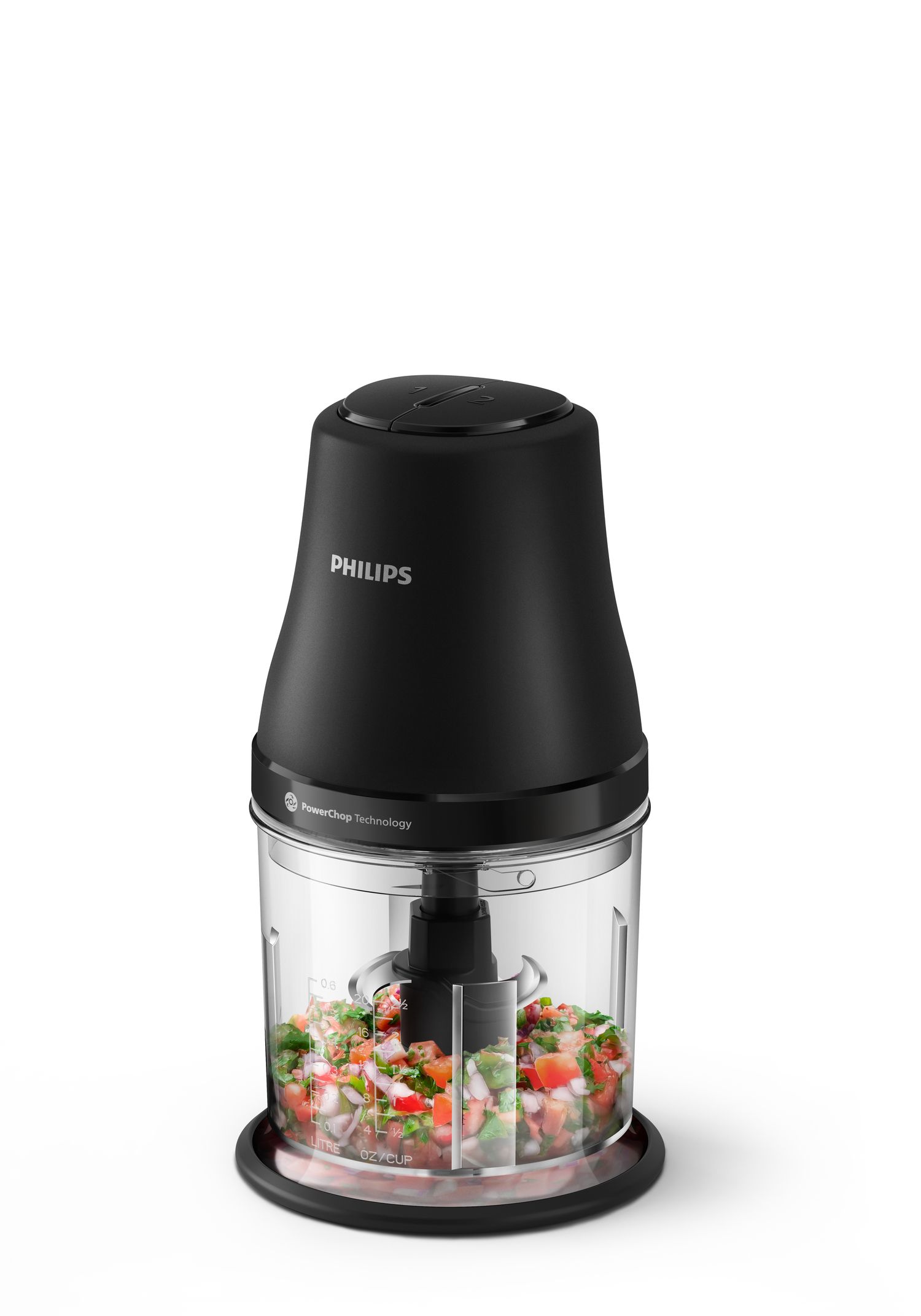 Philips HR1501/00 Electric Food Chopper - 1L, 450W, Black