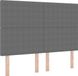 vidaXL Hoofdbord Lichtgrijs 160 cm Corduroy Stof