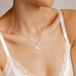 Hey Happiness Halve Maan Halsketting Dames – Roestvrij Staal 18K Goud Verguld – Waterdicht – Met Maan Hanger – Goud