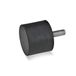 Gele Icecat Gele normelementen GN 452-25-20-M6-S-55 aanslagbuffer met schroef, zwart