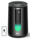 DREO Luchtreiniger voor slaapkamer, 195 m³/h, CADR, luchtreiniger 338S, 3-in-1 HEPA-filter, 4 modi, 4 snelheden, 18 dB, AQl-display, PM2,5-sensor, auto-modus, aromakussen, wifi/spraakbediening/Alexa