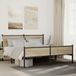 Maison Exclusive - Cadre de lit en métal sans matelas Chêne Sonoma 183x213 cm