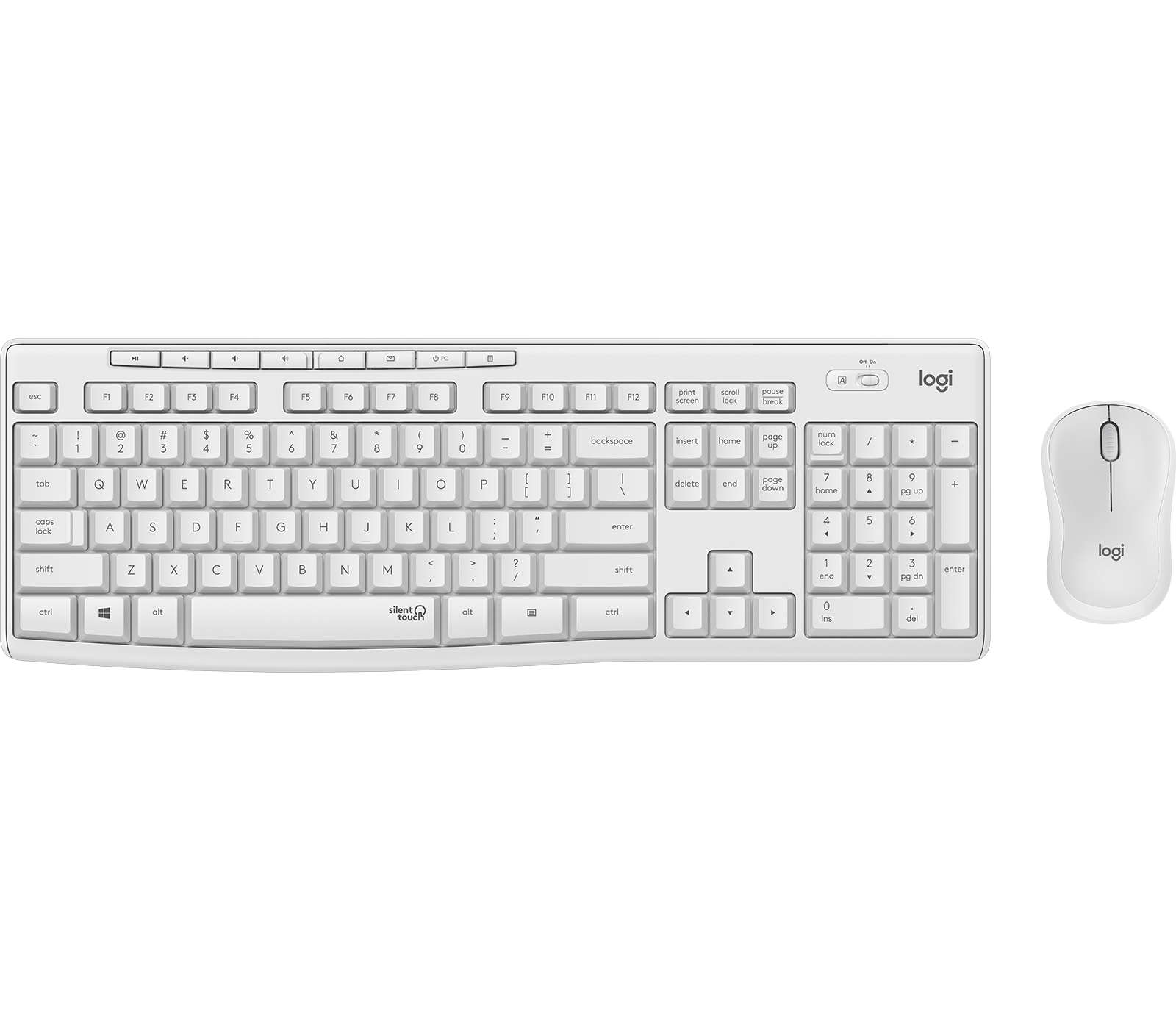 Logitech MK295 Silent Wireless Combo - QWERTY - Wit