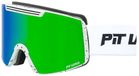 Pit Viper The Miami Nights Backslap Large Skibril Wit Blue-Green Revo/CAT3 Man, Vrouw