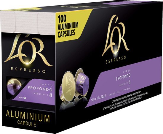 L’OR Koffie capsules Lungo Profondo