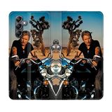Cokitec Samsung Galaxy A35 5G Muziek Johnny Hallyday Moto Lederen Portemonnee Hoesje