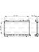 Valeo Radiateur 734405 | Compatibel met: SUBARU FORESTER