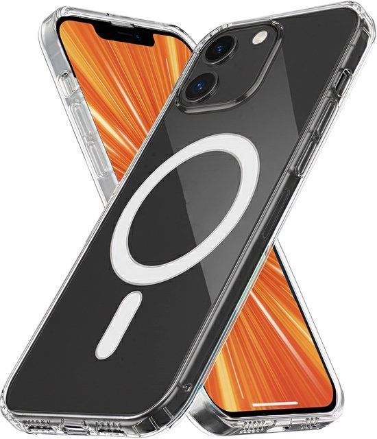 R2B® iPhone 12 / 12 Pro Case - Amersfoort Model - Transparent - With Screen Protector - MagSafe Compatible