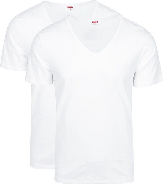 Levi's 2-pack V-Neck T-shirts Men - White - L