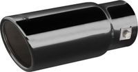 Simoni Racing Embout d'échappement rond 40-64 mm 18 cm inox noir