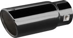 Simoni Racing Embout d'échappement rond 40-64 mm 18 cm inox noir