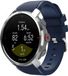 Strap-it Polar Grit X twill siliconen band - donkerblauw