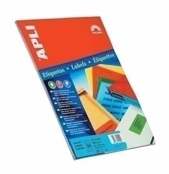 APLI Self-adhesive Labels - 105 x 37mm - Green