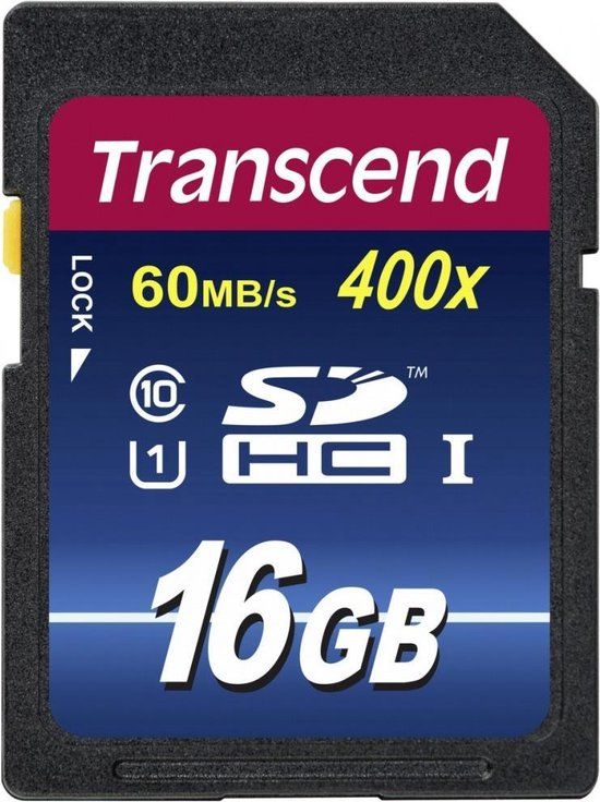 Transcend 16GB SDHC UHS-I Class 10 Memory Card