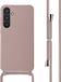 iMoshion Hoesje Samsung Galaxy S24 Plus - Siliconen hoesje met koord - roze