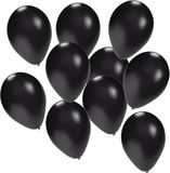 Bellatio Decorations ballonnen - 20 stuks - zwart - 27 cm