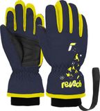 Reusch Skihandschoenen Kinderen - Donkerblauw/Geel - Maat 1 - Unisex