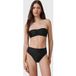 AllSaints Bas de bikini Court Noir Shimmer