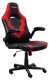 Fauteuil de jeu avec accoudoirs, réglable en hauteur, rouge