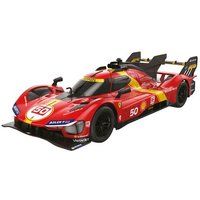 MONDO Motors Ferrari 499P Le Mans model, schaal 1:24, tot 8 km/u snelheid, speelgoedauto voor kinderen, 63846, rood