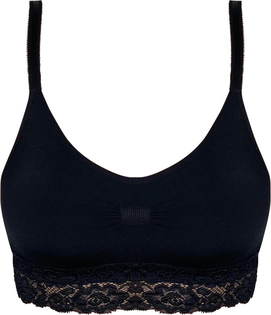 Magic Bodyfashion Comfort Bra Spaghetti Lace - Zwart - Maat M