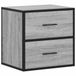 VidaXL Table de chevet murale 40x31x39,5cm gris chêne sonoma