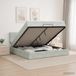 Prolenta Maison Exclusive Lit Ottoman exclusif avec matelas, couleur gris clair, 180 x 200 cm, revêtement en velours