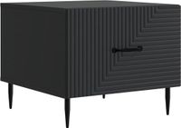 vidaXL Salontafel met lade Zwart 49 x 50 x 40 cm Bewerkt hout