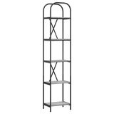 vidaXL Étagère - 5 niveaux - 40 x 30 x 183 cm - Bois traité - Gris Sonoma