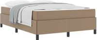 vidaXL Bedframe met matras, Cappuccino, 140 x 200 cm, Stof