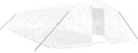 vidaXL Tuinkas met stalen frame, 60 m², 12x5x2,3 m, wit