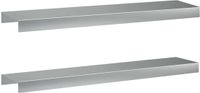 vidaXL Afdekprofiel voor tuinafboording 2 st 100 x 20 x 5 cm