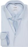 OLYMP 24/7 Level 5 Body Fit Chemise Manches Longues Twill Bleu Clair Repassage Facile Taille 39