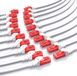 CSL LAN-kabelset, 20 stuks, CAT 6, netwerkkabel UTP, Gigabit Ethernet, 1000 Mbit/s, patchkabel met 2x RJ45-connectoren, koperen kern, beschermende mantel, 20 stuks, 0,25 meter, wit