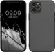 kwmobile telefoonhoesje geschikt voor Apple iPhone 12 / iPhone 12 Pro - Back cover - Metallic grijs