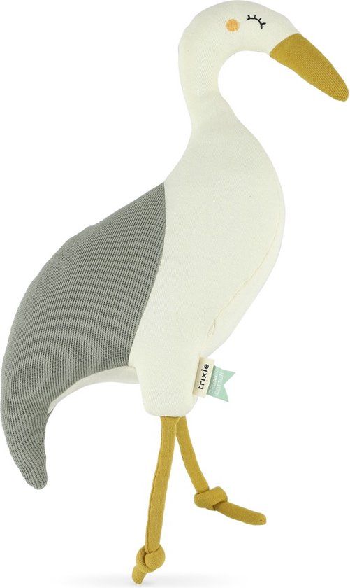 Trixie Knuffeldiertje - Reiger - Groen - Katoen