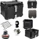 Valise universelle pour moto avec aspect aluminium